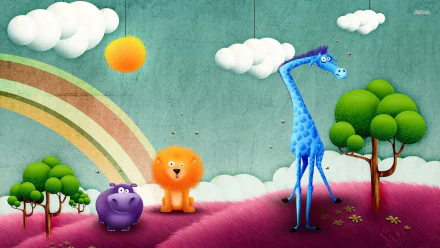 artistic savanna HD Desktop Wallpaper | Background Image