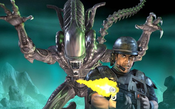 Video Game Aliens Versus Predator 2 Predator HD Wallpaper | Background Image