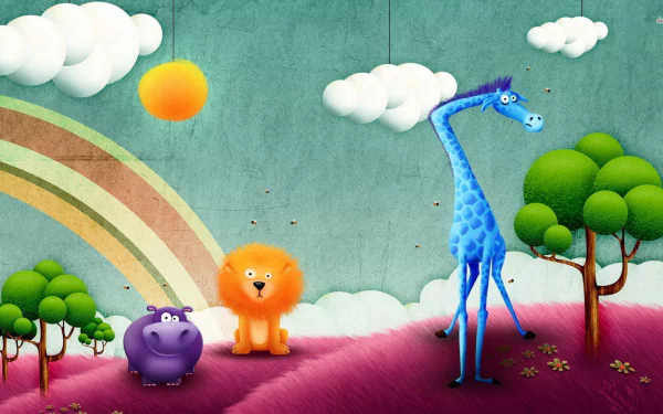 artistic savanna HD Desktop Wallpaper | Background Image