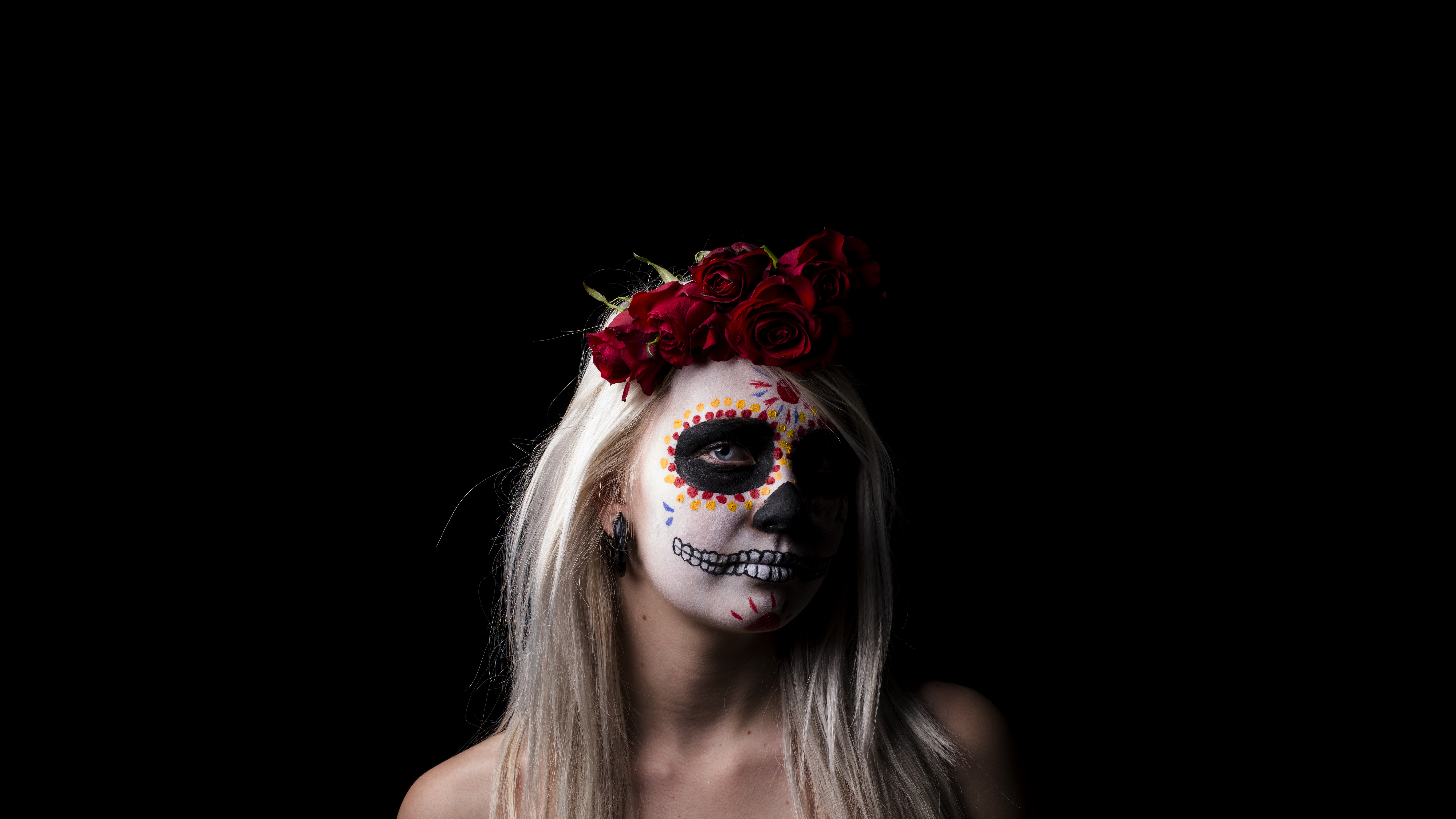 Artistic Sugar Skull HD Wallpaper | Background Image