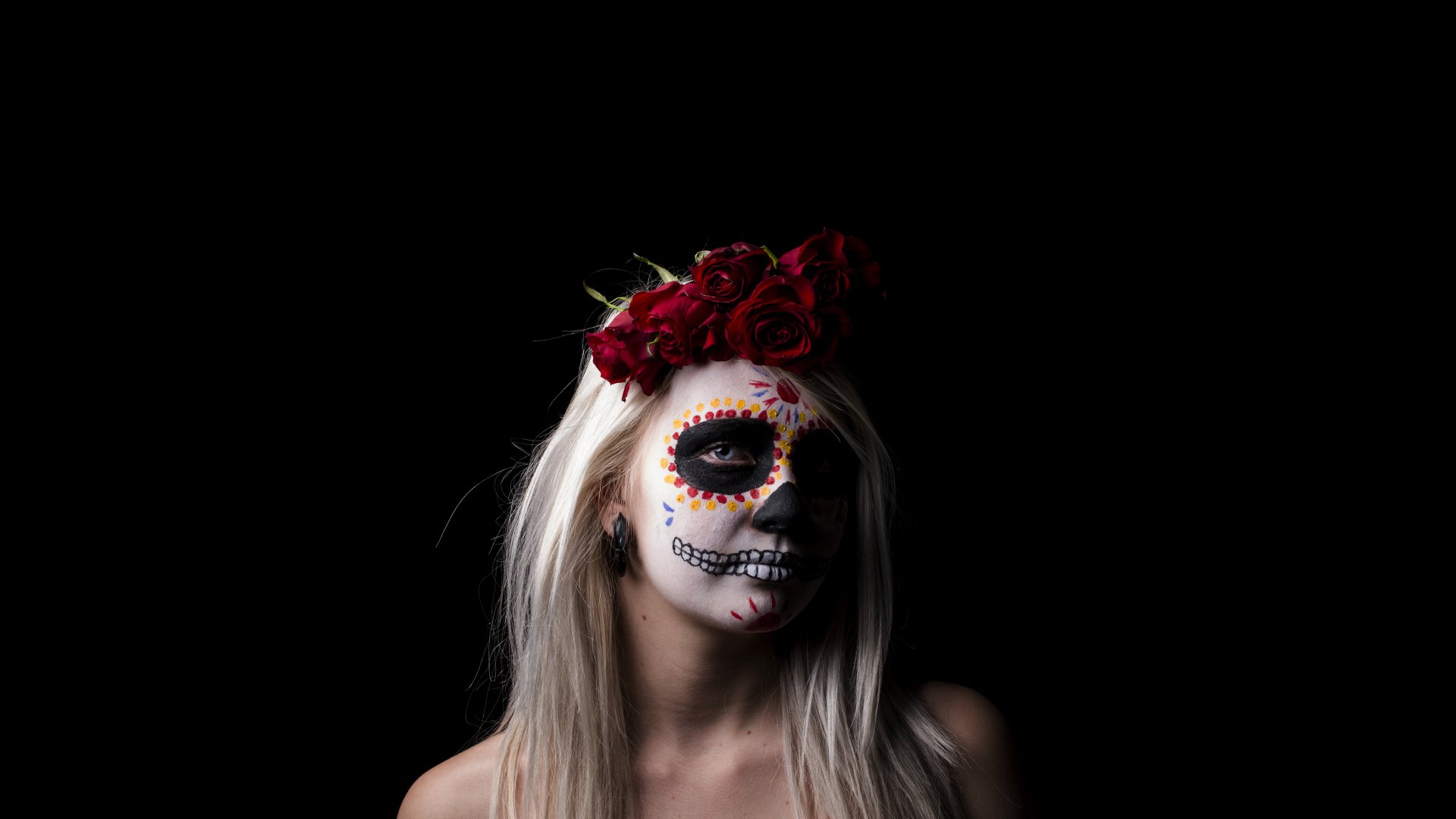 Download Artistic Sugar Skull 8k Ultra HD Wallpaper