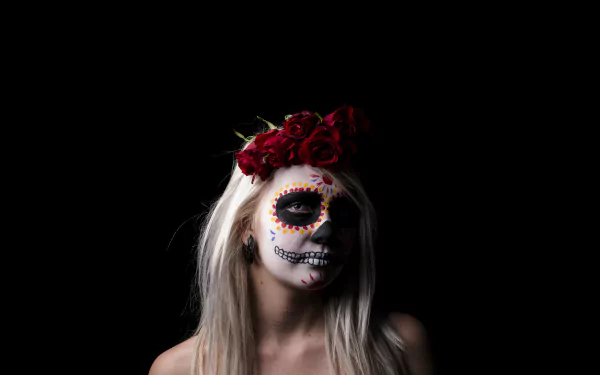 artistic sugar skull HD Desktop Wallpaper | Background Image