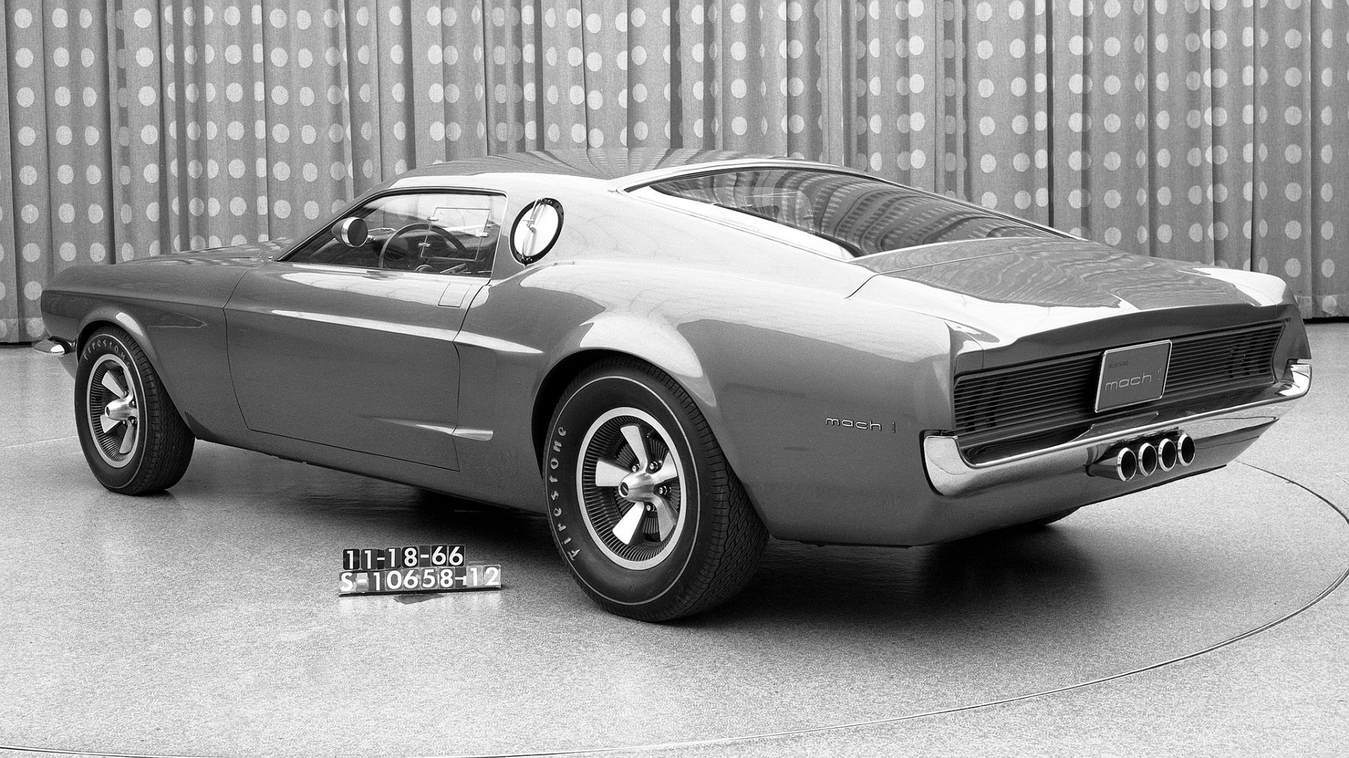 Download Vehicle 1966 Ford Mustang Mach 1 HD Wallpaper