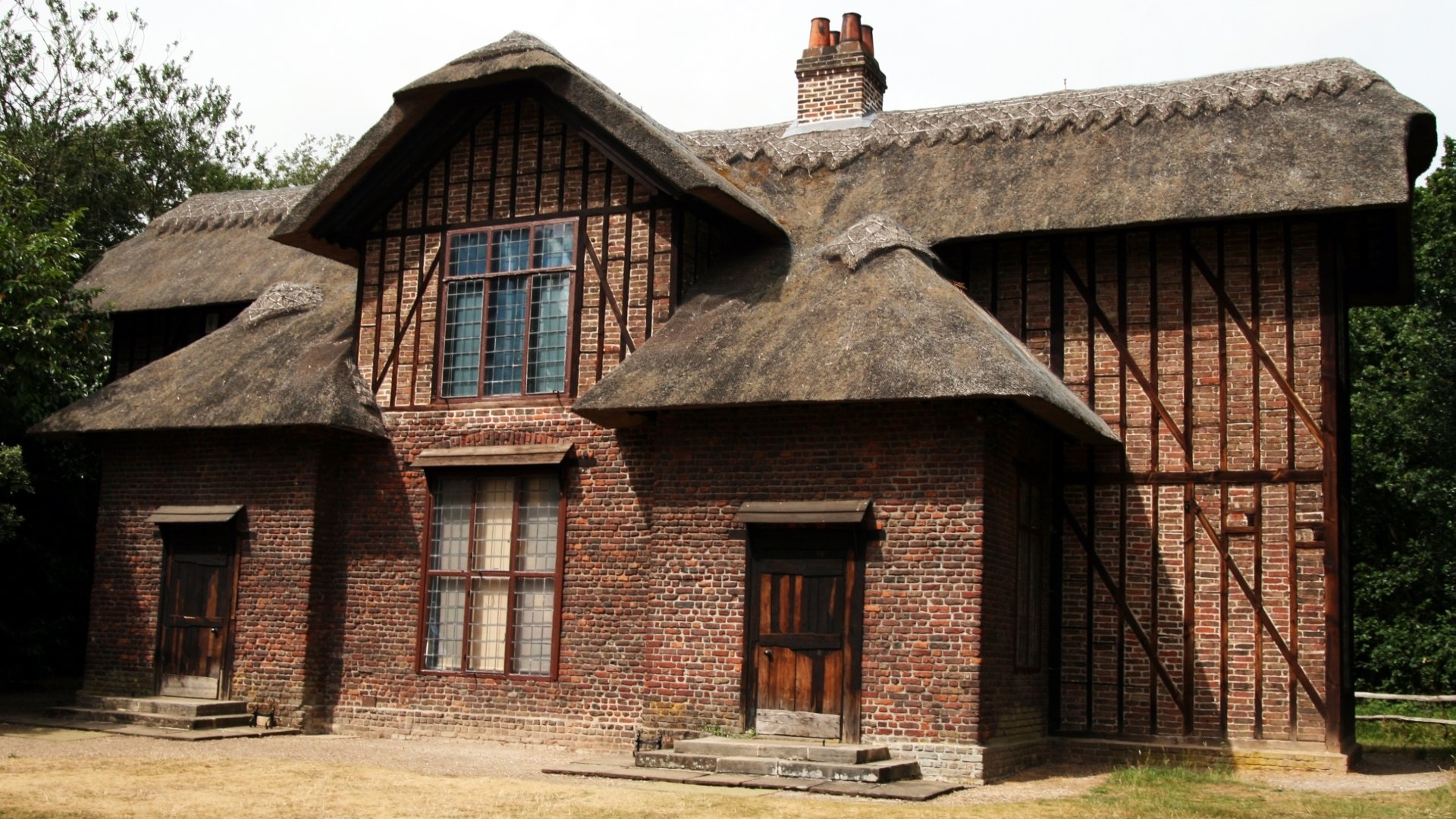 Download Man Made Cottage HD Wallpaper