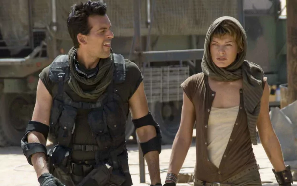 Oded Fehr Milla Jovovich movie Resident Evil: Extinction HD Desktop Wallpaper | Background Image
