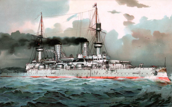 SMS Kaiser Wilhelm II battleship military german navy HD Desktop Wallpaper | Background Image