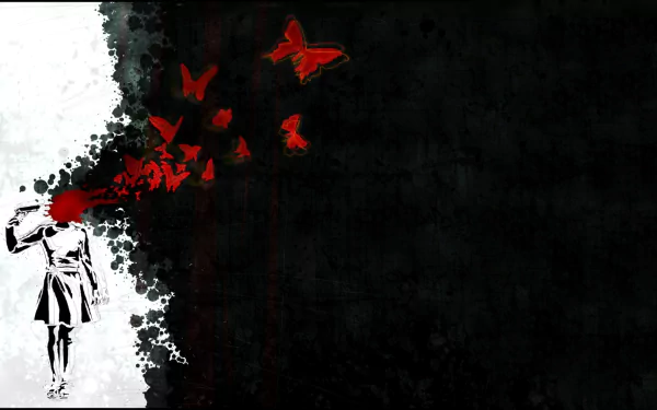  Red Colored Butterflies