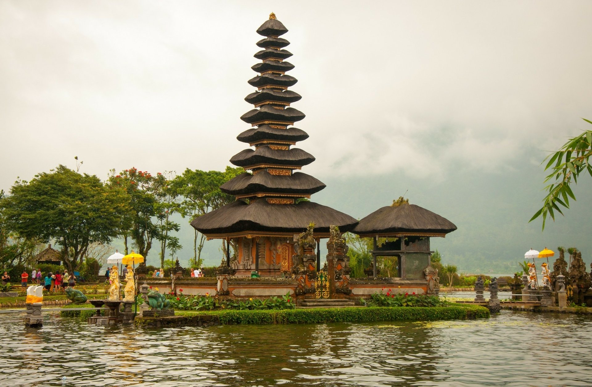 Pura Ulun Danu Bratan Hd Wallpaper Background Image 2048x1340 Id