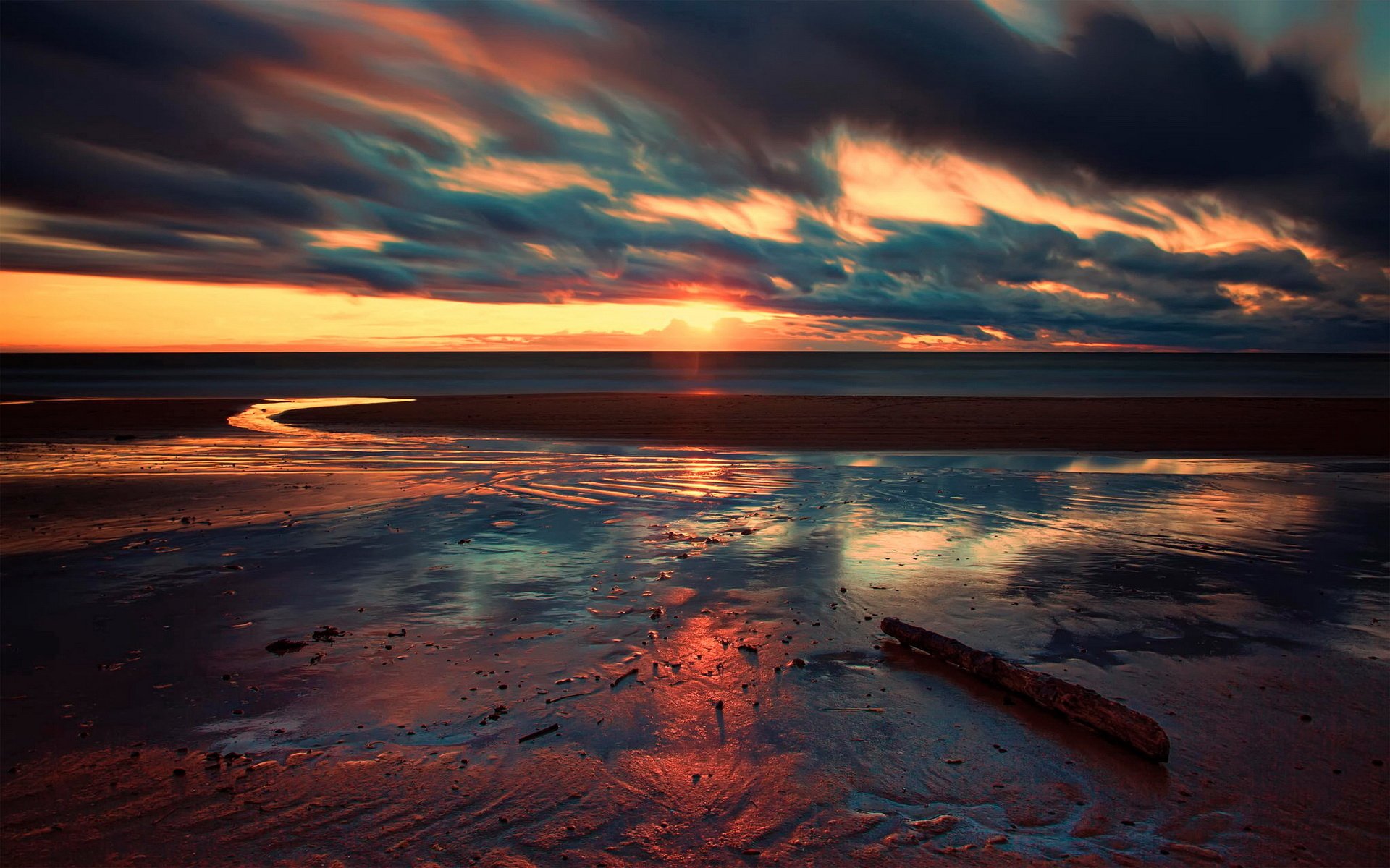 Download Nature Sunset HD Wallpaper | 1920x1200 | Wallpaper Abyss