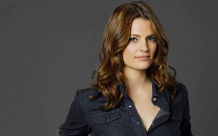 actress Canadian Celebrity Stana Katic HD Desktop Wallpaper | Background Image