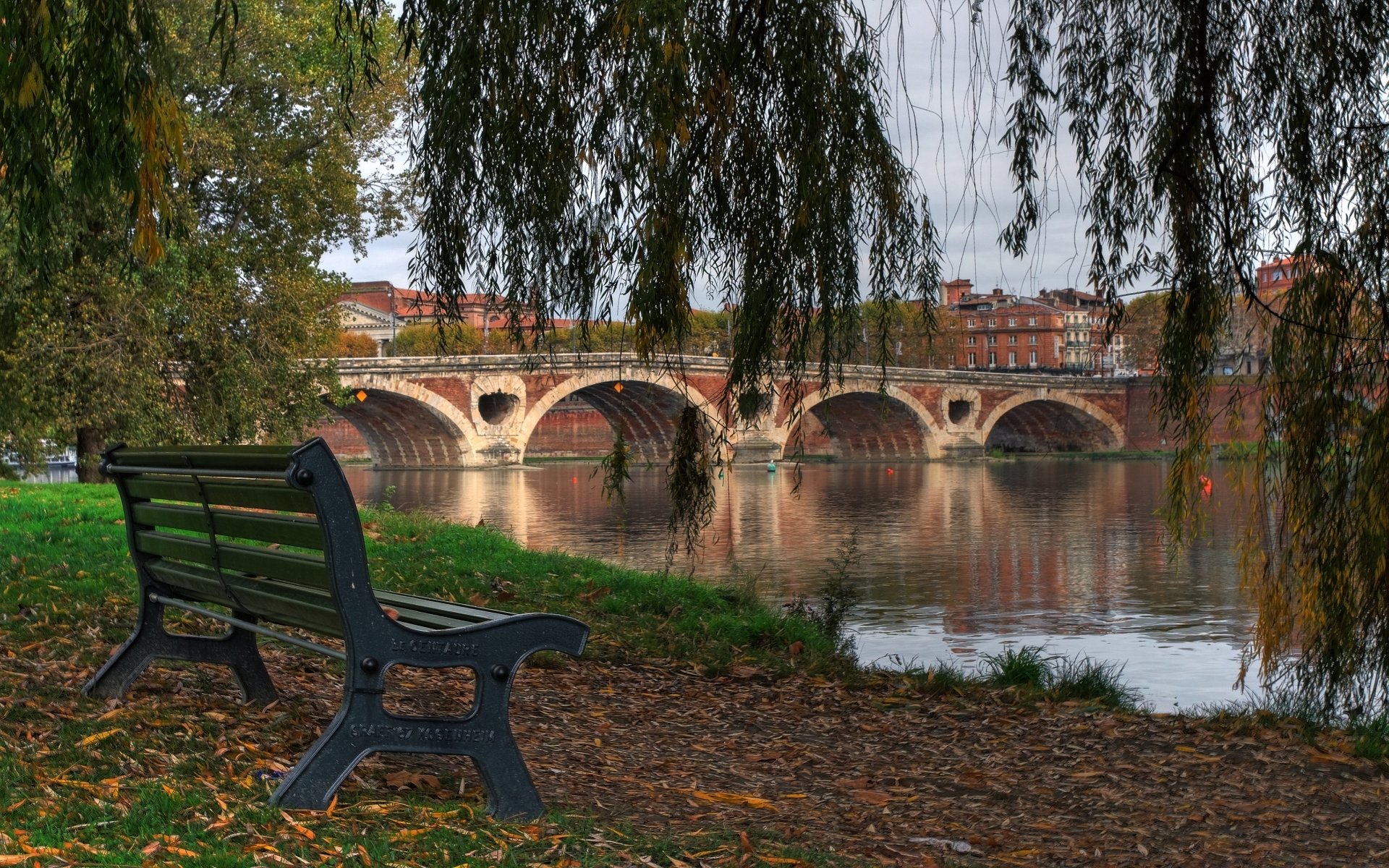 Download Man Made Pont Neuf, Toulouse HD Wallpaper