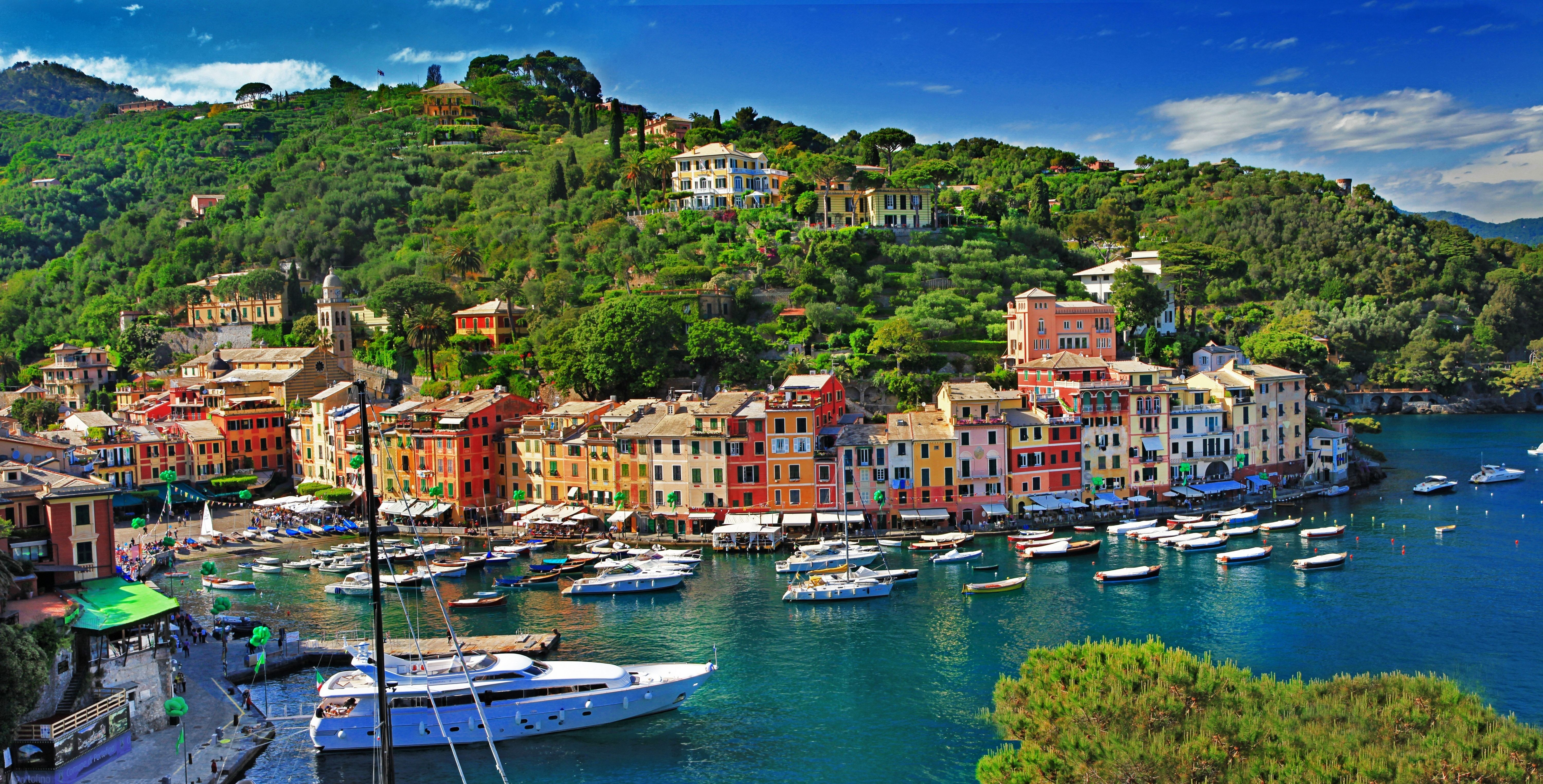 Portofino Paradise Stunning 4K Ultra HD View Of Genoa Liguria Italy 