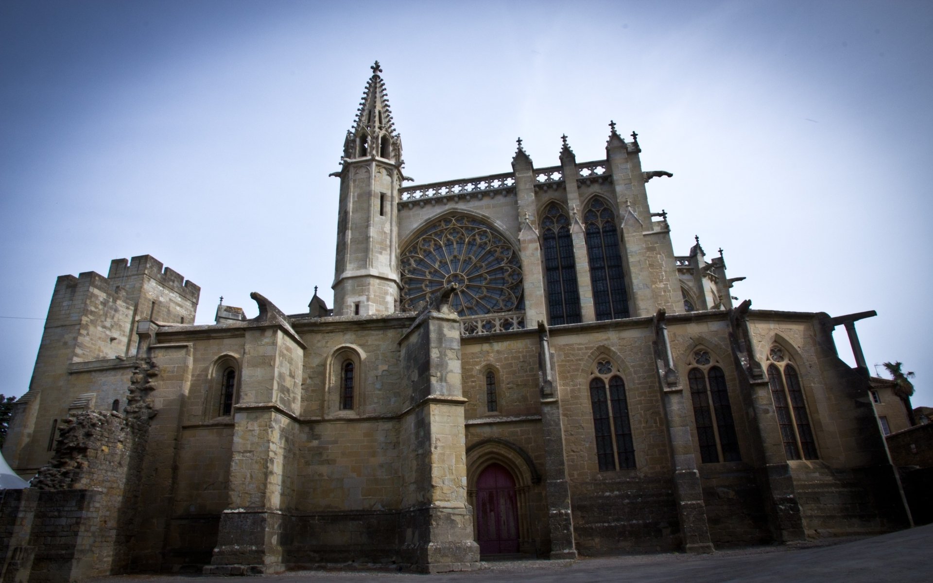 Download Religious Basilica Of St. Nazaire And St. Celse, Carcassonne HD Wallpaper