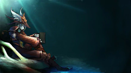 HD PC desktop wallpaper featuring a character from the video game Final Fantasy IX, set against a dark, moody background with detailed lighting effects.