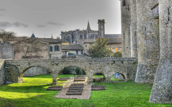 man made Carcassonne HD Desktop Wallpaper | Background Image