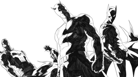 The Question Batman Punisher Daredevil Comic collage HD Desktop Wallpaper | Background Image