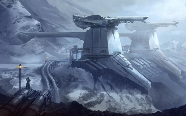 Sci Fi fortress HD Desktop Wallpaper | Background Image