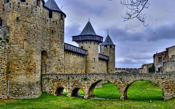 man made Carcassonne HD Desktop Wallpaper | Background Image