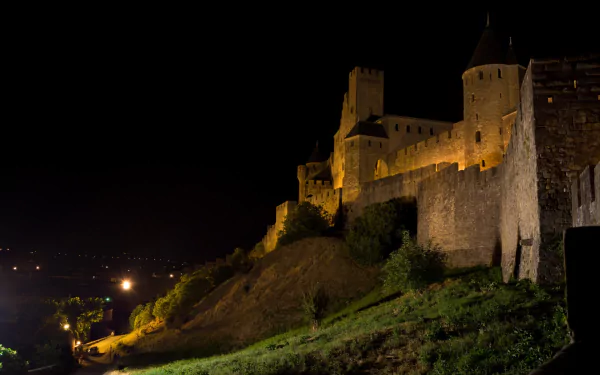 man made Carcassonne HD Desktop Wallpaper | Background Image