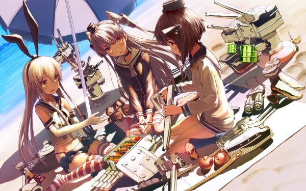Anime Kantai Collection Amatsukaze Shimakaze Yukikaze Rensouhou-chan Rensouhou-kun HD Wallpaper | Background Image