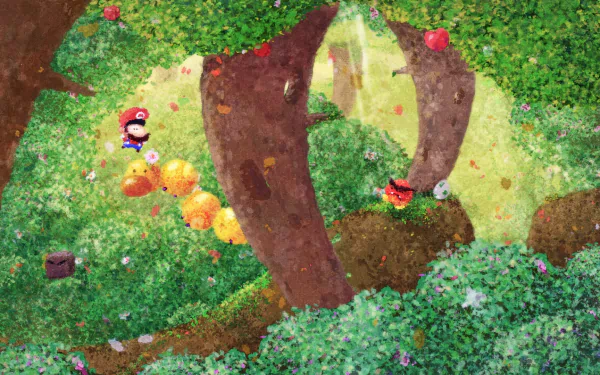 forest Goomba Super Mario video game Super Mario World HD Desktop Wallpaper | Background Image