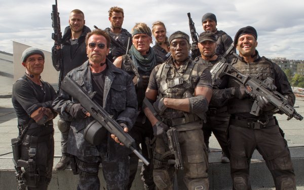 Movie The Expendables 3 The Expendables Antonio Banderas Arnold Schwarzenegger Jason Statham Wesley Snipes Dolph Lundgren Randy Couture Terry Crews Glen Powell Victor Ortiz Kellan Lutz HD Wallpaper | Background Image