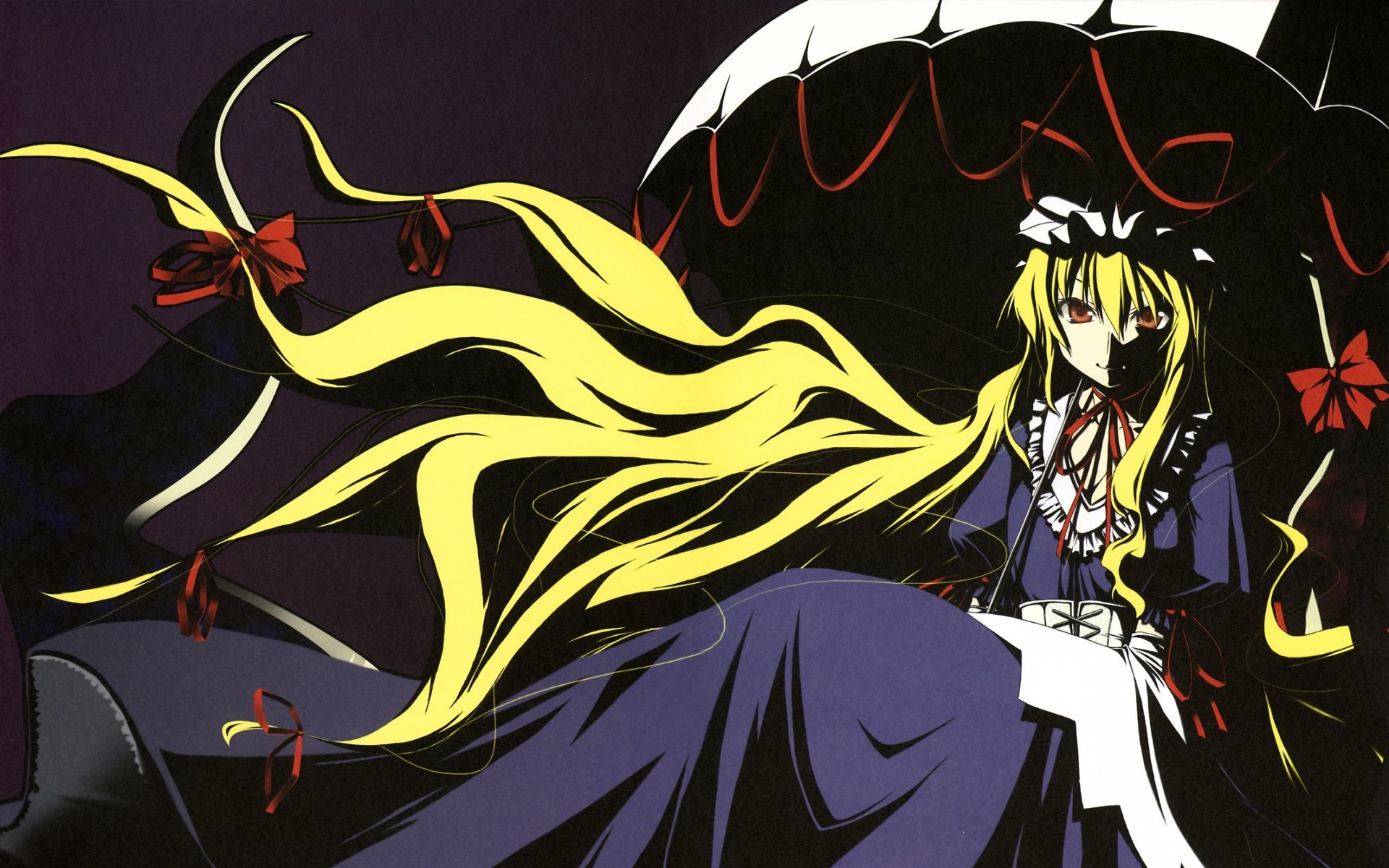 Download Yukari Yakumo Anime Touhou HD Wallpaper