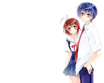 Tomoya Okazaki Nagisa Furukawa Anime Clannad HD Desktop Wallpaper | Background Image