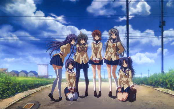 Tomoyo Sakagami Fuuko Ibuki Kotomi Ichinose Kyou Fujibayashi Ryou Fujibayashi Nagisa Furukawa Anime Clannad HD Desktop Wallpaper | Background Image