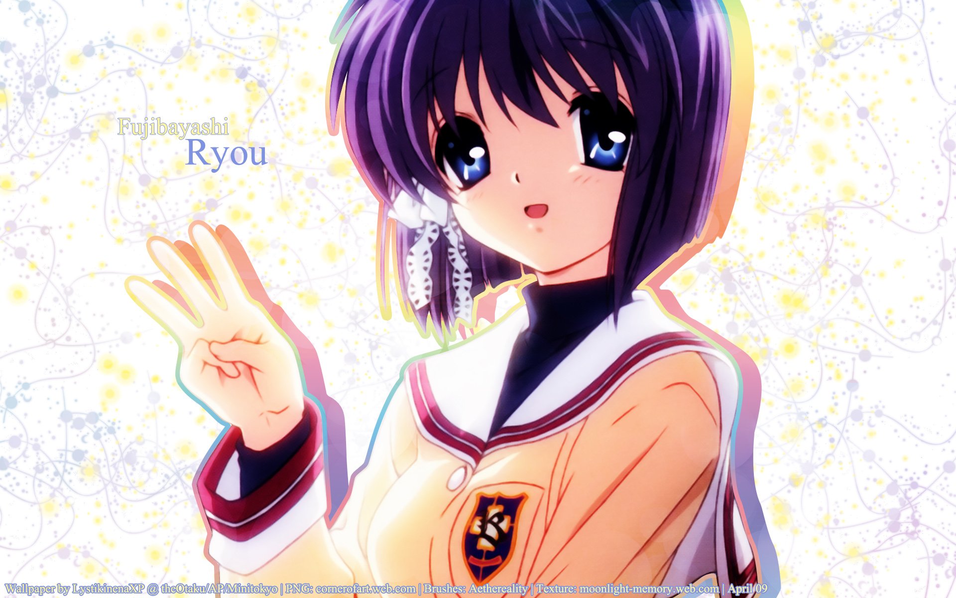 Download Ryou Fujibayashi Anime Clannad HD Wallpaper