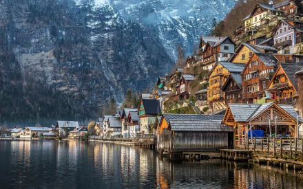 man made Hallstatt HD Desktop Wallpaper | Background Image