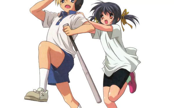 Youhei Sunohara Mei Sunohara Anime Clannad HD Desktop Wallpaper | Background Image