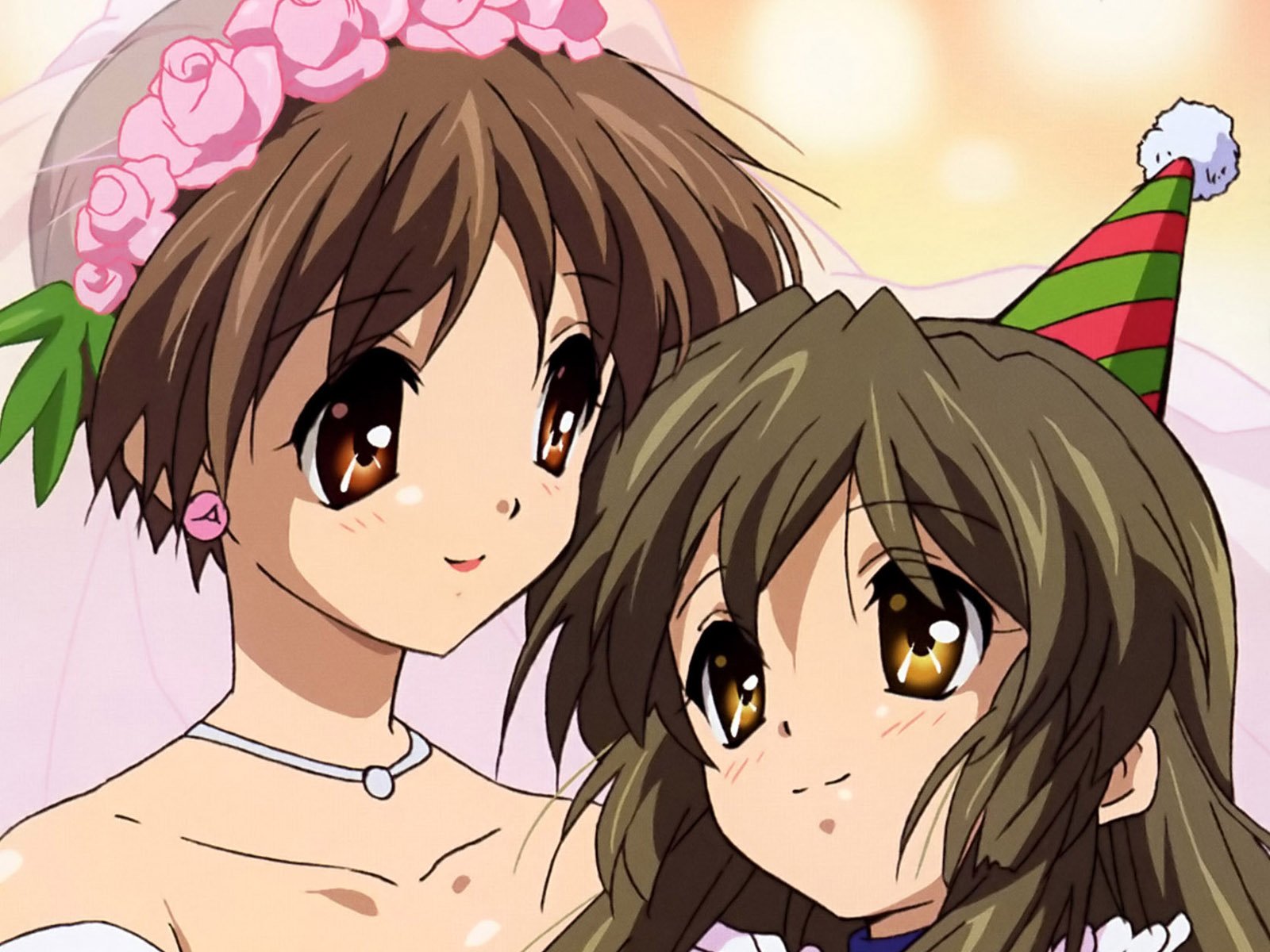 Download Kouko Ibuki Fuuko Ibuki Anime Clannad Wallpaper
