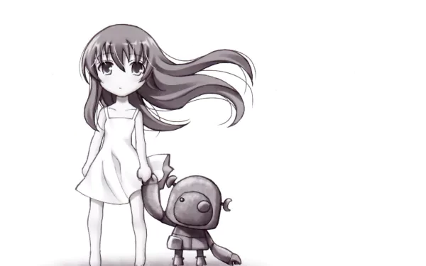 Junk Robot Girl from the Illusionary World Anime Clannad HD Desktop Wallpaper | Background Image