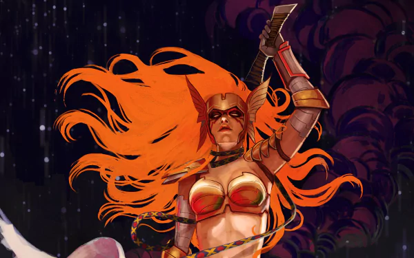 Angela (Marvel Comics) Comic angela: asgard's assassin HD Desktop Wallpaper | Background Image