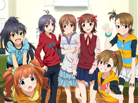 Mami Futami Ami Futami Haruka Amami Yukiho Hagiwara Makoto Kikuchi Yayoi Takatsuki Hibiki Ganaha Anime The iDOLM@STER HD Desktop Wallpaper | Background Image