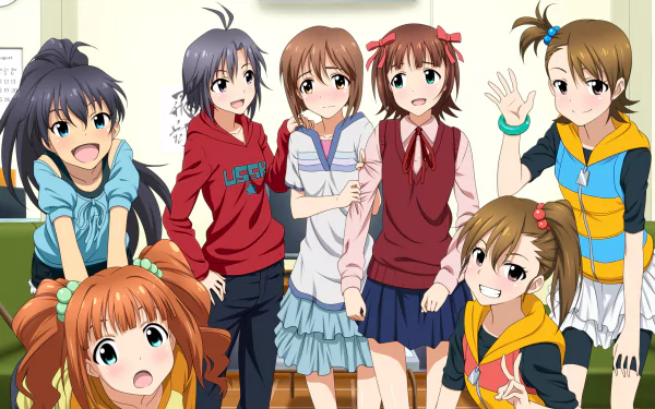 Mami Futami Ami Futami Haruka Amami Yukiho Hagiwara Makoto Kikuchi Yayoi Takatsuki Hibiki Ganaha Anime The iDOLM@STER HD Desktop Wallpaper | Background Image