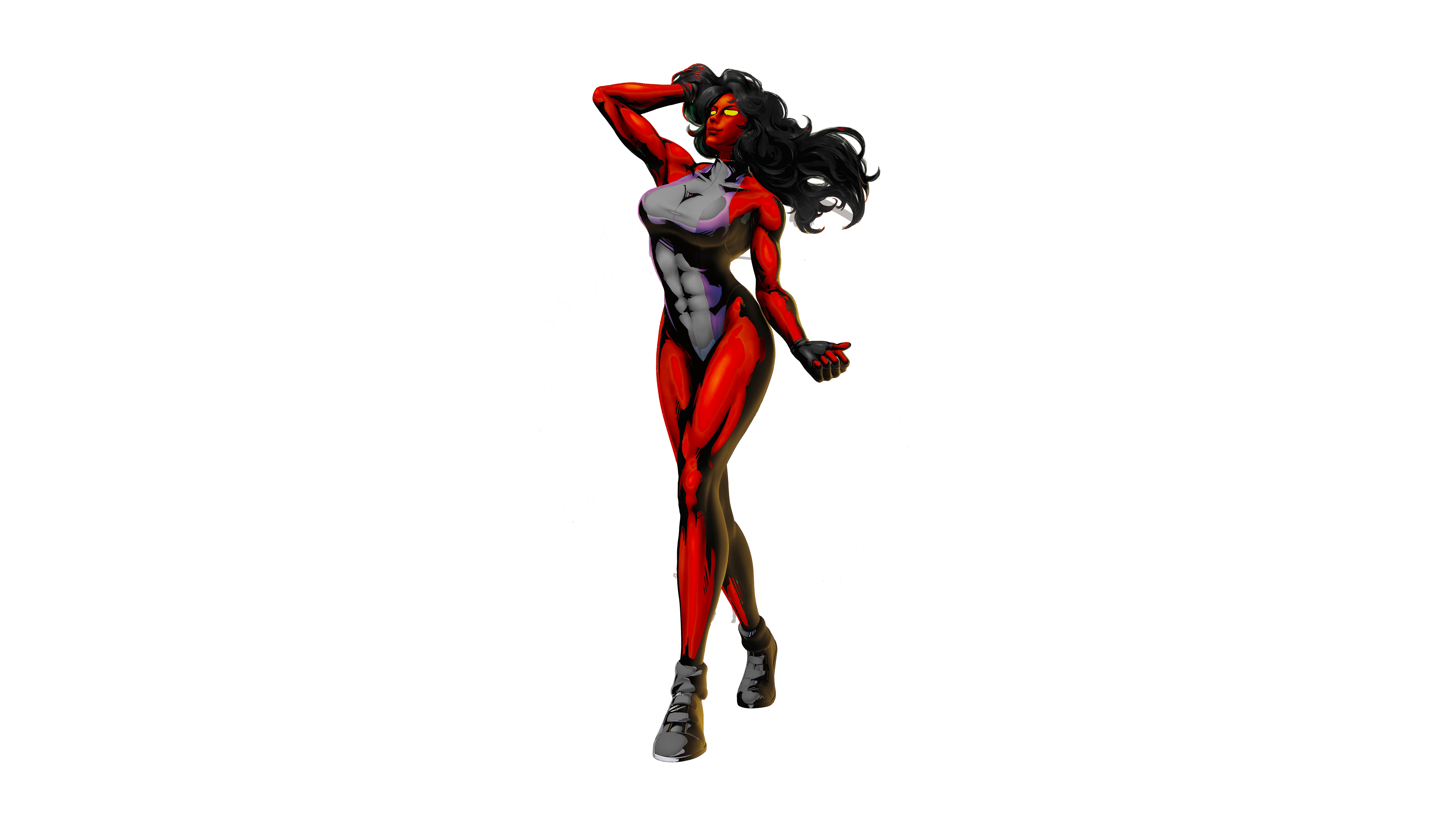 Red She-Hulk 8k Ultra HD Wallpaper | Background Image | 9900x5569 | ID