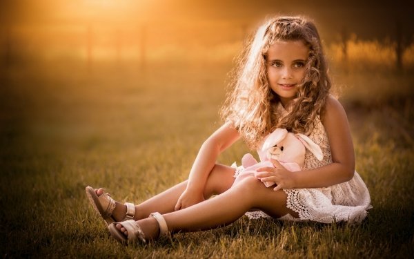 Photography Child Little Girl Sunshine HD Wallpaper | Background Image