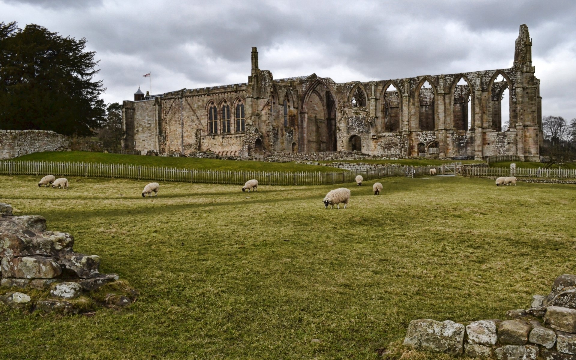 Download Man Made Bolton Priory HD Wallpaper
