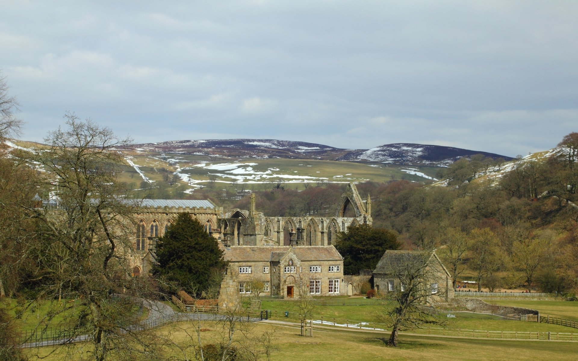 Download Man Made Bolton Priory HD Wallpaper