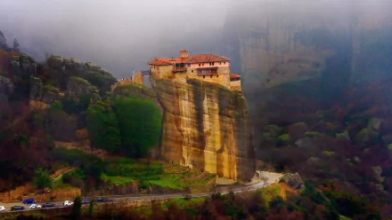 religious Meteora HD Desktop Wallpaper | Background Image