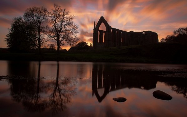 Man Made Bolton Priory Monastery Ruin Religious HD Wallpaper | Background Image