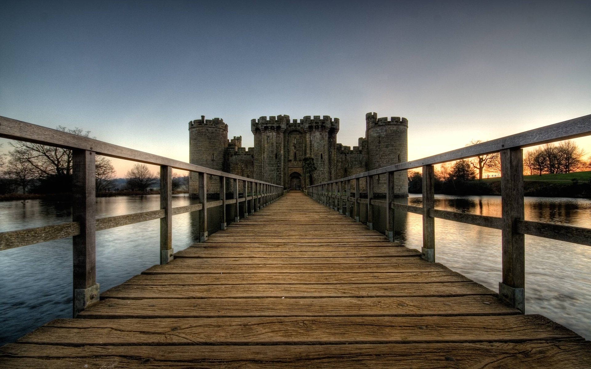 Download Man Made Bodiam Castle HD Wallpaper
