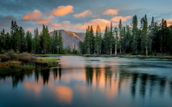 Nature Lake Lakes Forest Mountain HD Wallpaper | Background Image