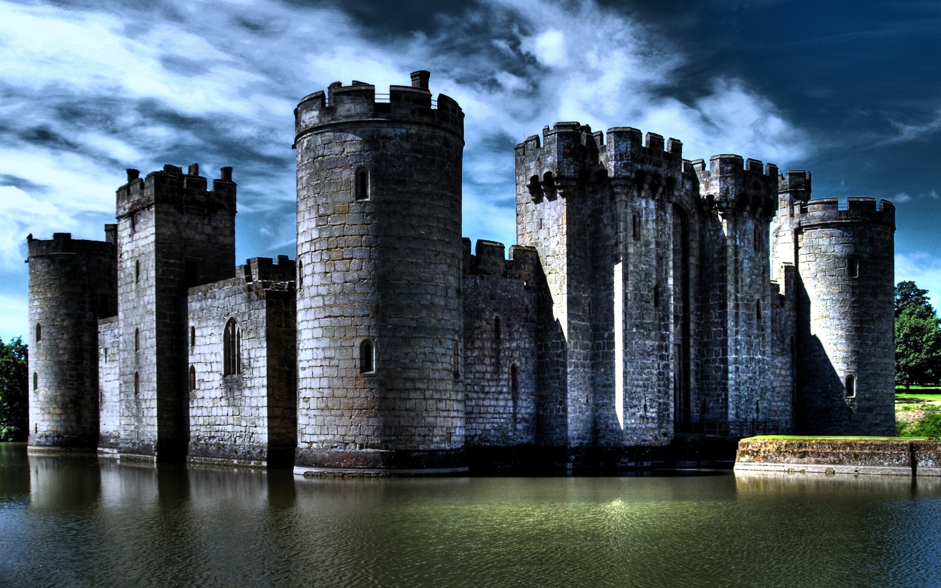 Download Man Made Bodiam Castle HD Wallpaper