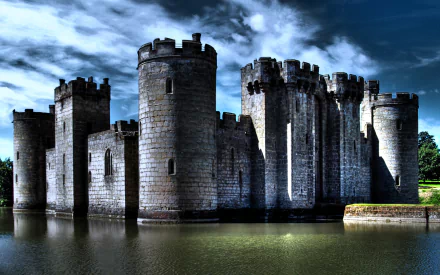 man made Bodiam Castle HD Desktop Wallpaper | Background Image