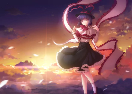 Iku Nagae Anime Touhou HD Desktop Wallpaper | Background Image