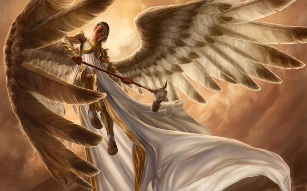 Juego Magic: The Gathering Fantasía Wings Ángel Guerrero Armor Arma Fondo de pantalla HD | Fondo de Escritorio