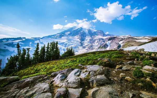 sunshine summit snow nature mountain HD Desktop Wallpaper | Background Image